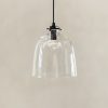 medium glass hanging light