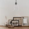 glass pendant light in lifestyle setting