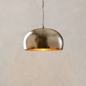 hammered dome pendant light