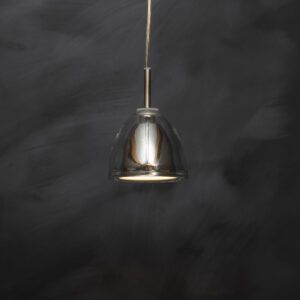nickel glass pendant light