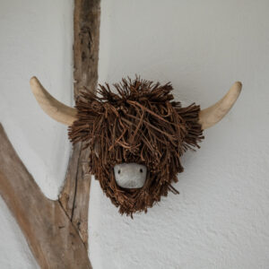 Highland cow head for wall