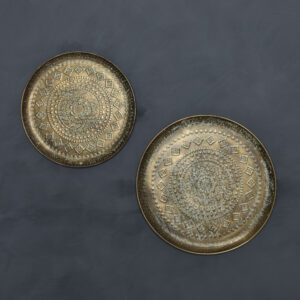 Pair of trays as wall art